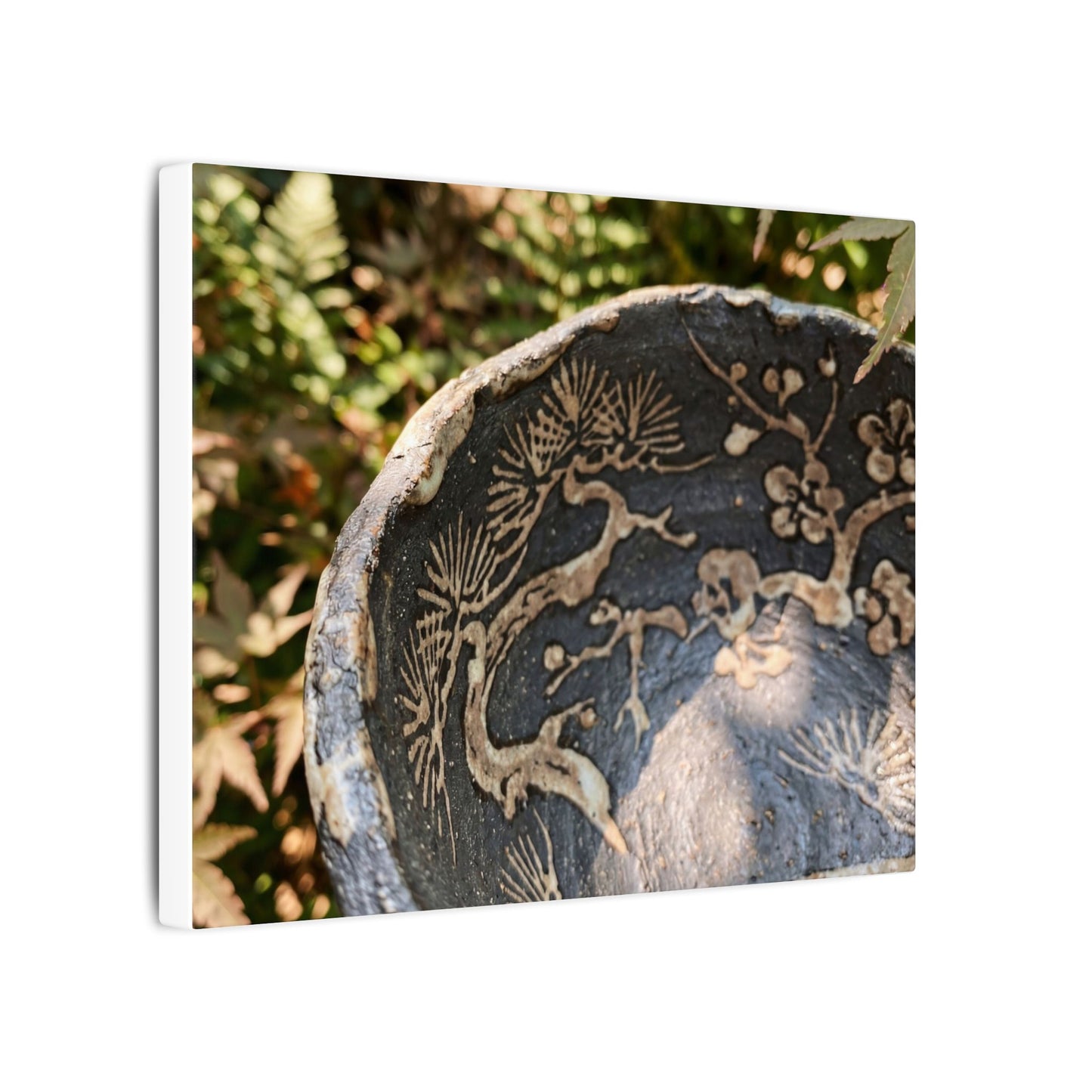 Ceramic Bowl Canvas Art | Summer Japandi Japanese Pattern Art