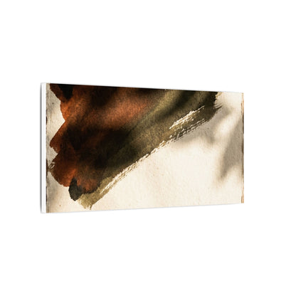 Ink Brushstroke Canvas Art | Summer Dark Japandi Moody Minimal Art