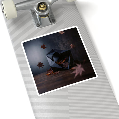Luxurious Paper Fold Sticker - Shadow Zen Dark Japandi