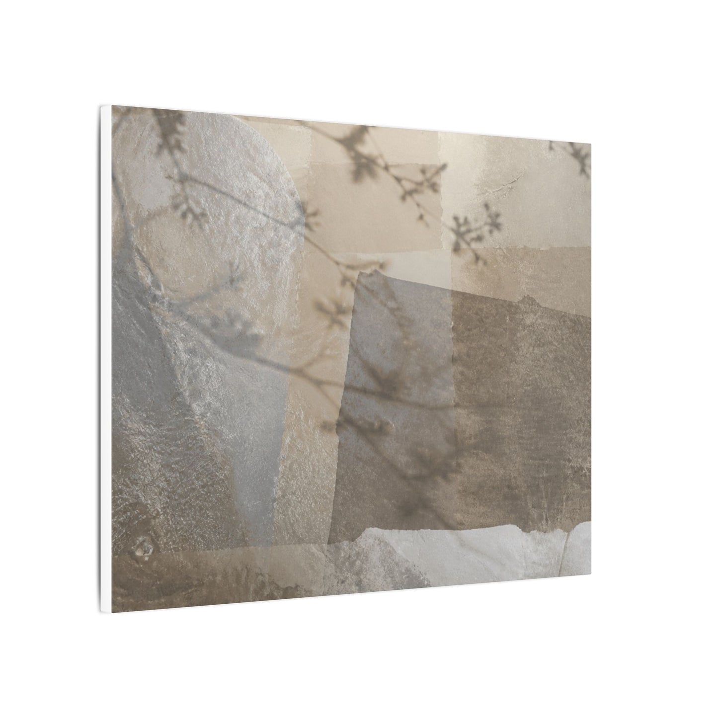 Neutral Shadow Play Canvas Art - Texture Japandi