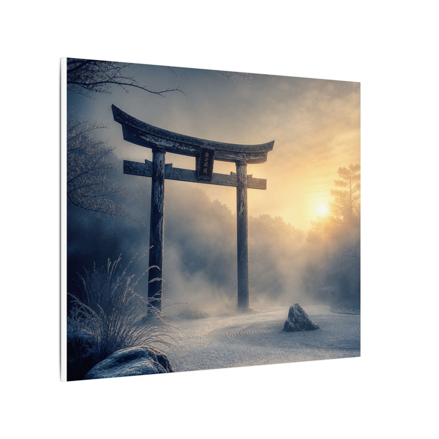 Zen Torii Gate in Golden Hour | Karesansui Canvas Art