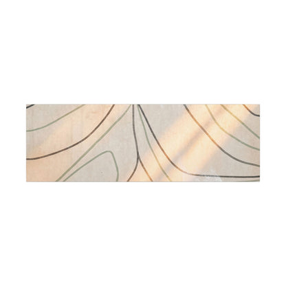 Shoji Screen Minimal Line Canvas Art | Warm Japandi Art