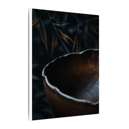 Luxurious Ceramic Bowl Canvas Art - Shadow Zen Dark Japandi