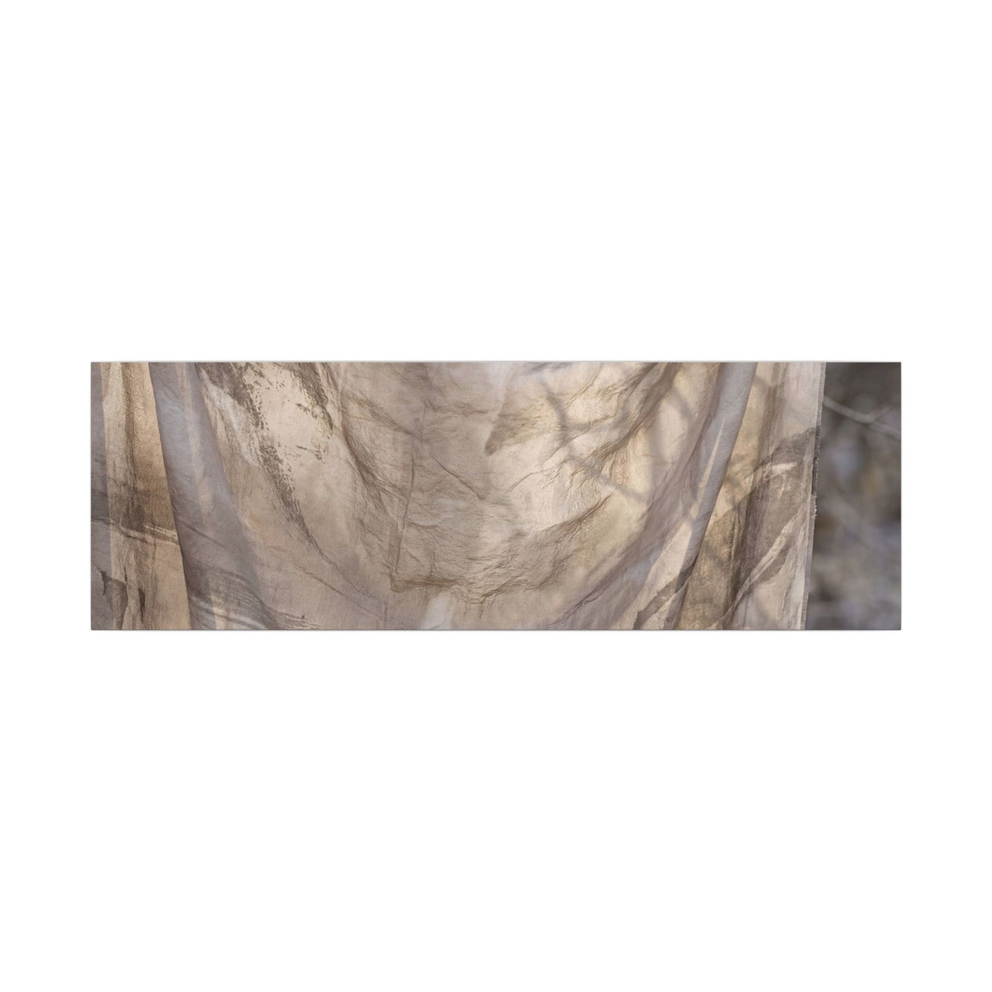 Ma Silk Drape Canvas Art - Japandi Japanese Pattern