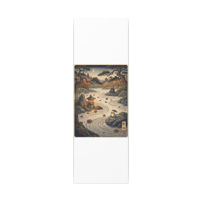 Rock Garden Autumn Canvas Art | Zen Serene Design