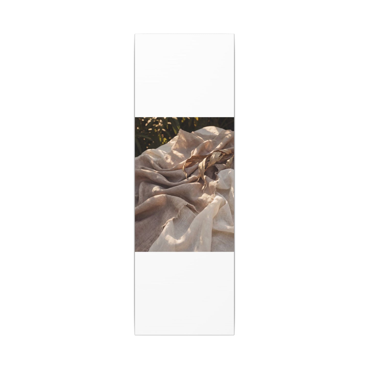 Silk Drape Summer Canvas Art | Japandi Neutral Design