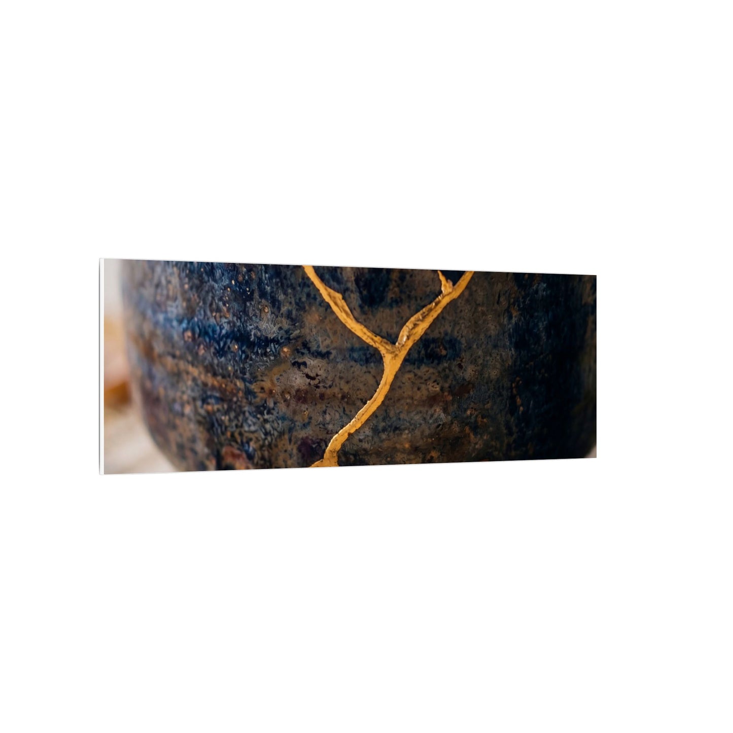 Tea Ceremony Autumn Canvas Art | Kintsugi Healing Design