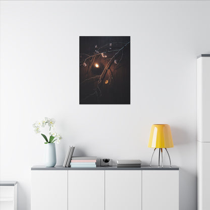 Datsuzoku Cherry Blossom Canvas Art - Dark Japandi Moody Minimal