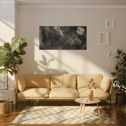 Winter Dried Flowers Texture Canvas Art | Elegant Decor