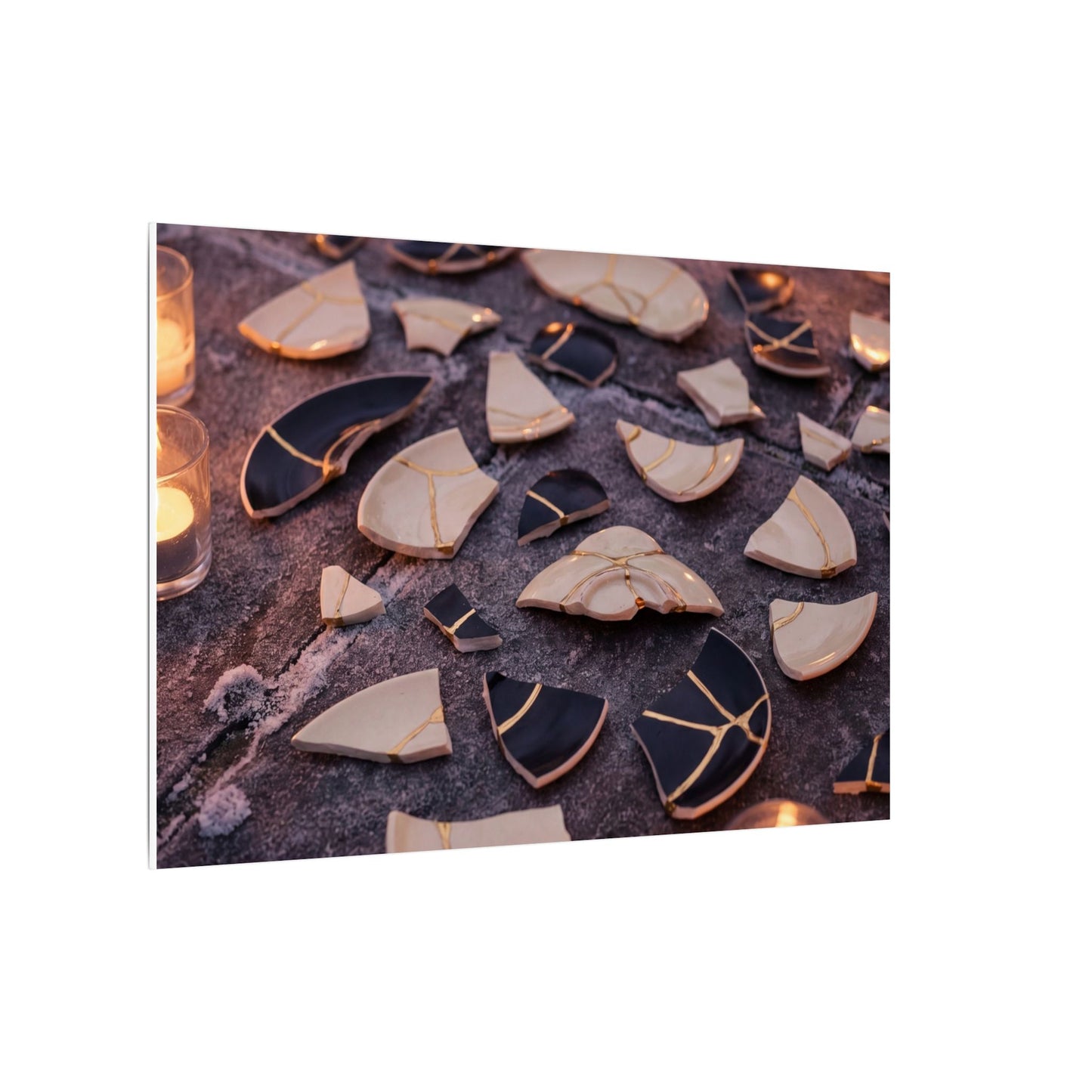 Winter Broken Pottery Broken Beauty Canvas Art | Beautiful Decor