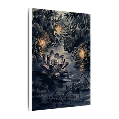 Fukinsei Lotus Flower Canvas Art - Zen Sumi E