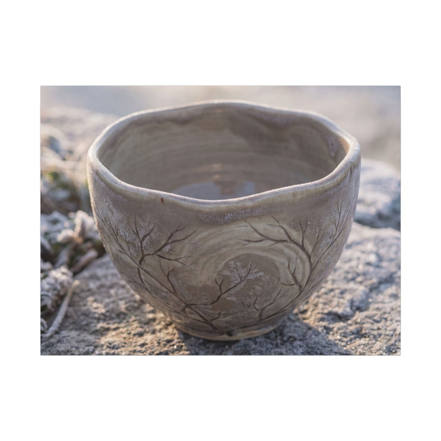 Seijaku Ceramic Bowl Canvas Art - Japandi Japanese Pattern Art Print