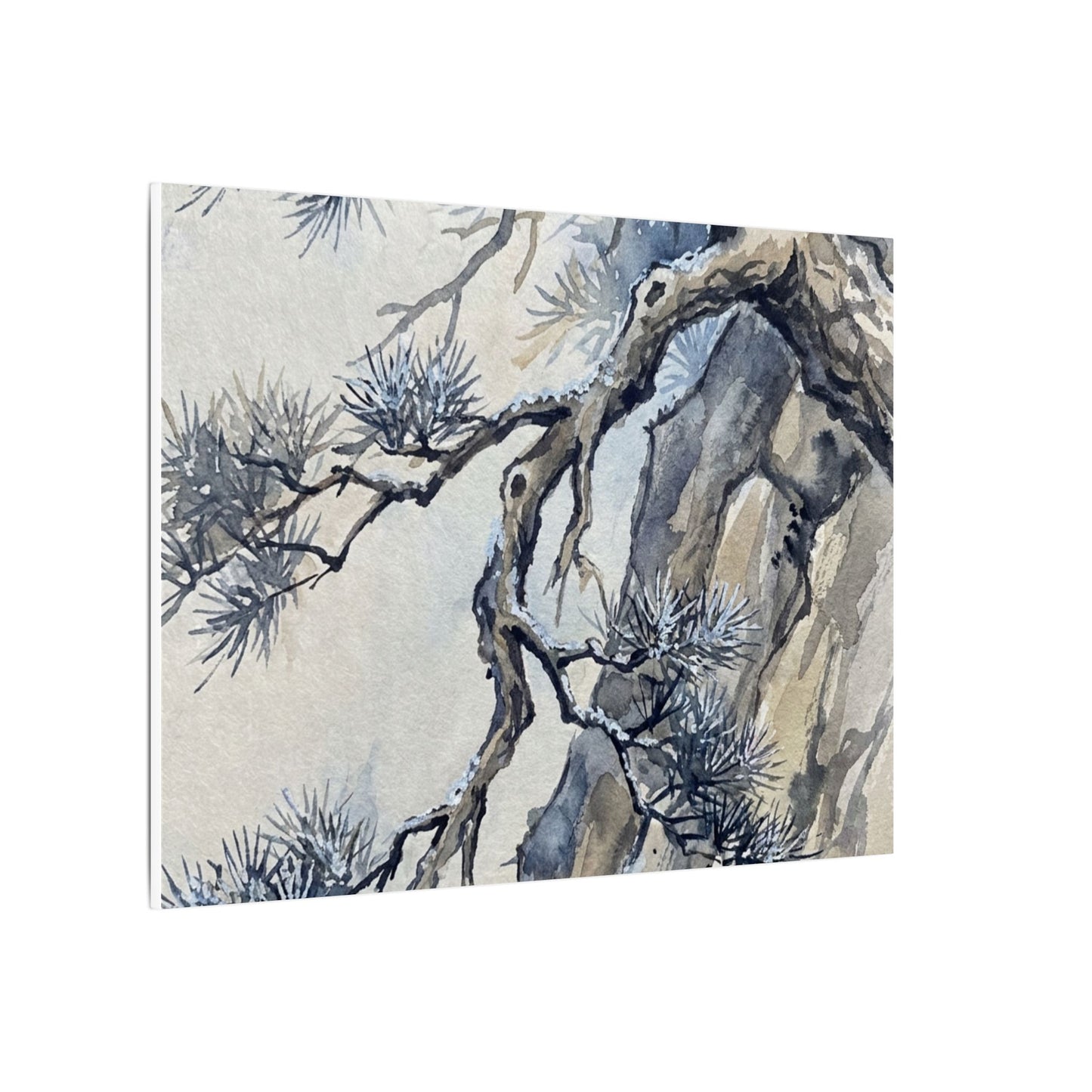 Moonlight Pine Tree Canvas Art - Japandi Seijaku