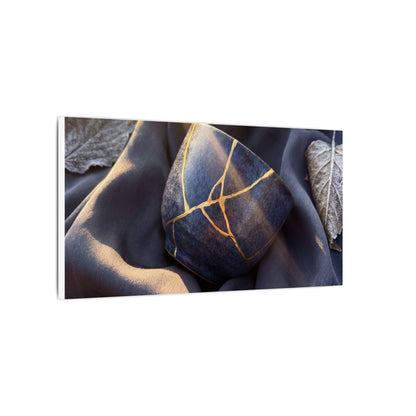 Winter Silk Drape Gold Repair Canvas Art | Artful Decor