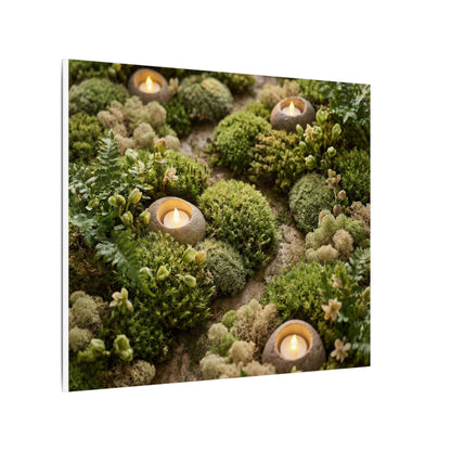 Moss Close Up Japanese Pattern Canvas Art | Neutral Japandi Art
