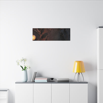 Dried Flowers Canvas Art | Winter Dark Japandi Moody Minimal Art