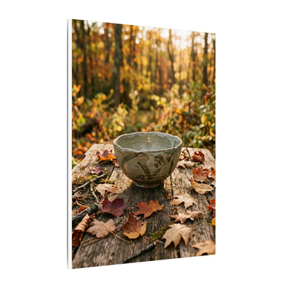 Golden Hour Ceramic Bowl Canvas Art - Japandi Fukinsei