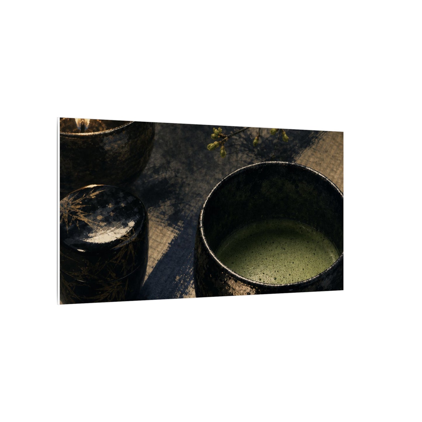 Ma Tea Ceremony Canvas Art - Zen Sumi E