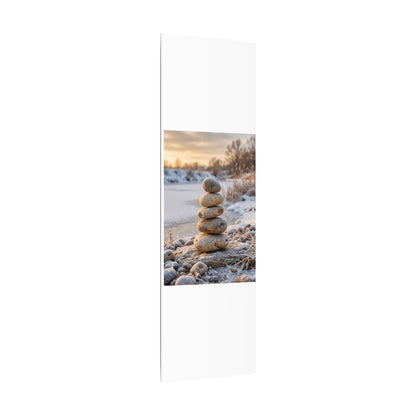 Ma River Stones Canvas Art - Japandi Japanese Pattern