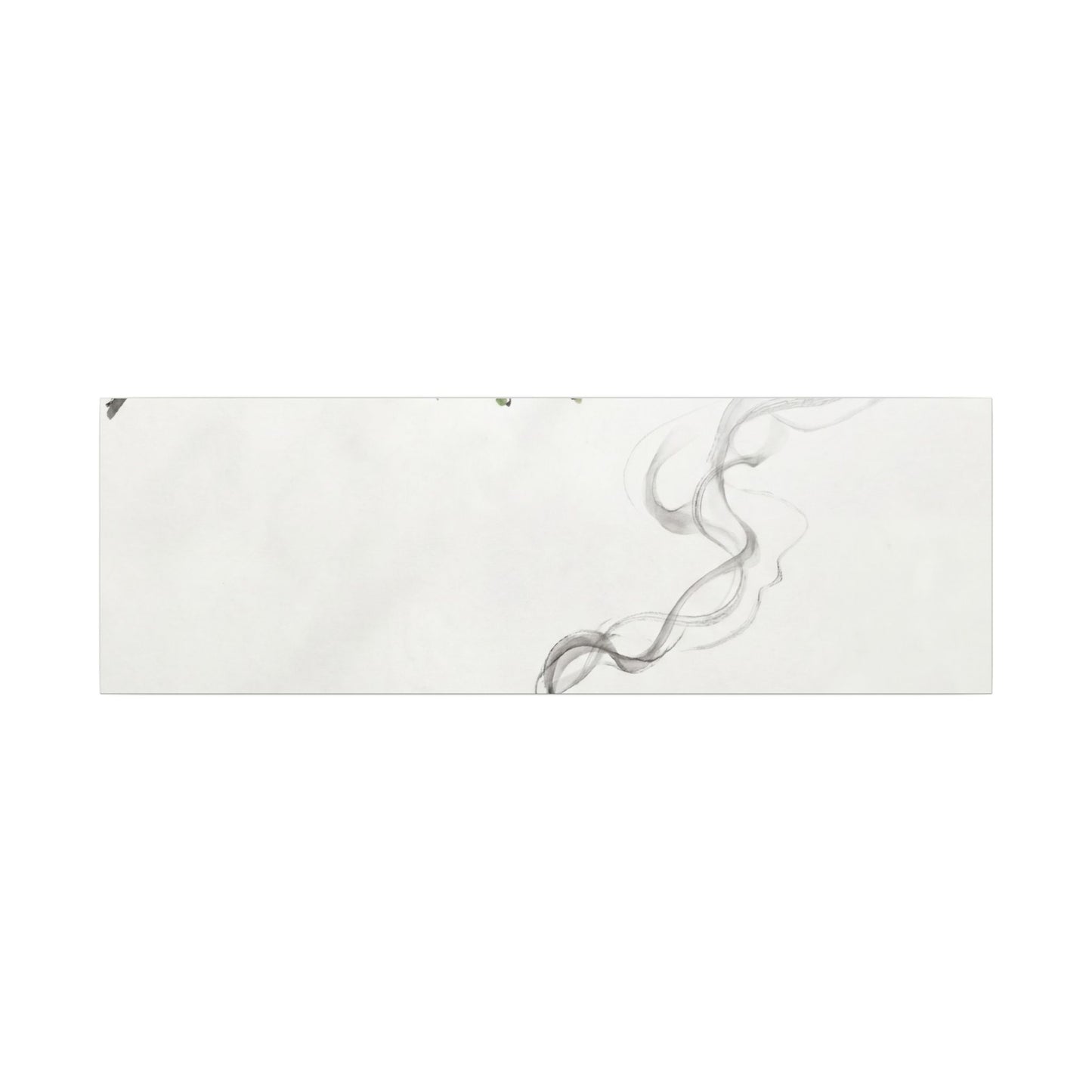 Calm Incense Smoke Canvas Art - Sumi E Zen