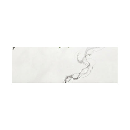 Calm Incense Smoke Canvas Art - Sumi E Zen