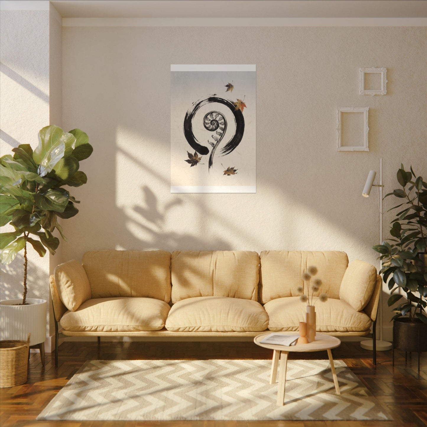 Fern Unfurling Autumn Canvas Art | Zen Peaceful Design