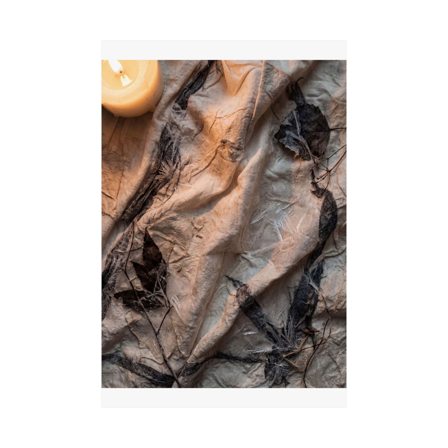 Silk Drape Texture Wall Art Print | Warm Japandi Art