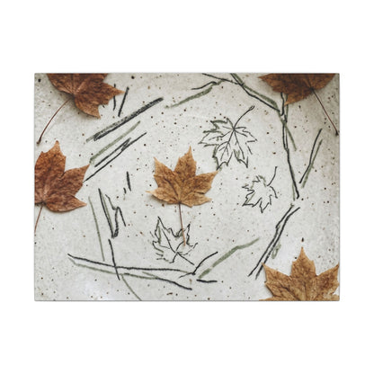 Ceramic Bowl Autumn Canvas Art | Japandi Elegant Design