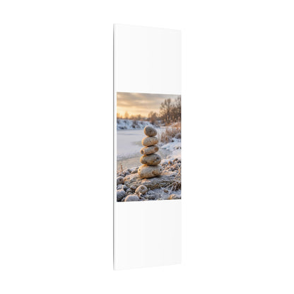 Ma River Stones Canvas Art - Japandi Japanese Pattern