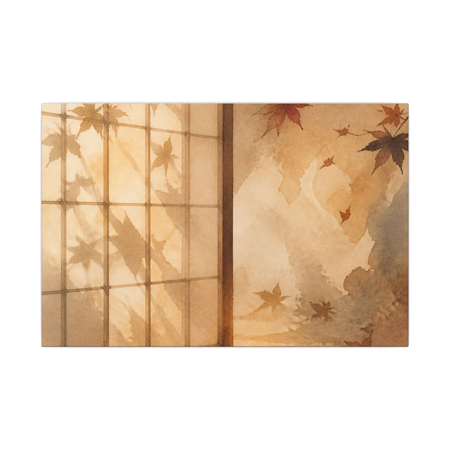 Candlelight Shoji Screen Canvas Art - Japandi Ma
