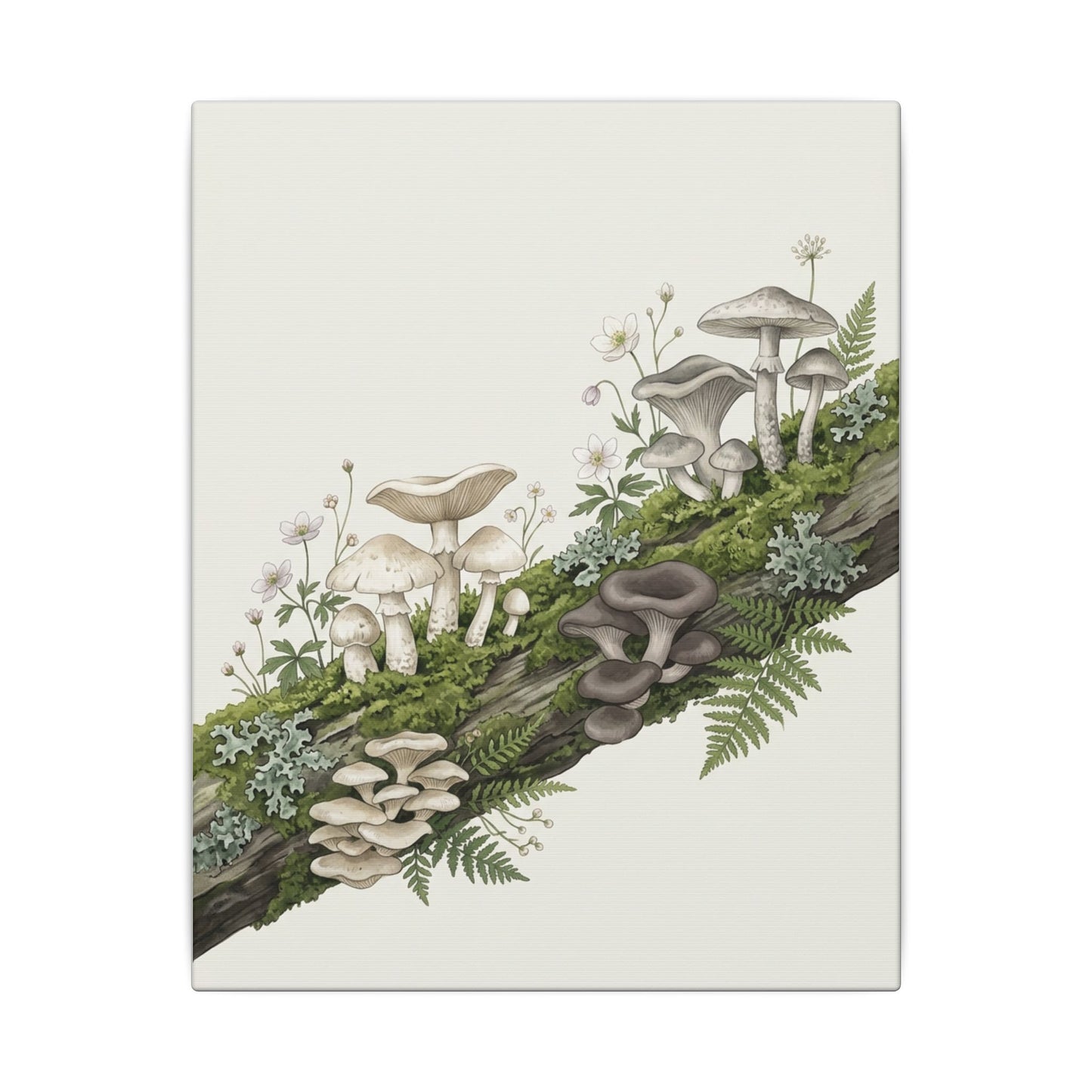 Dried Flowers Spring Canvas Art | Japandi Neutral Design