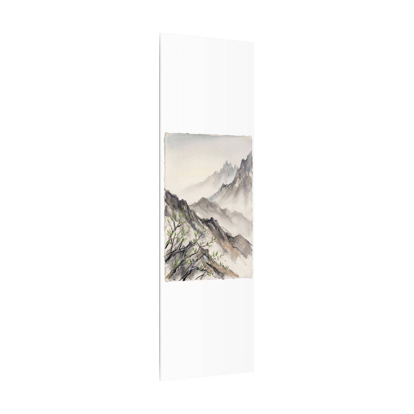 Spring Mountain Mist Texture Canvas Art | Warm Decor