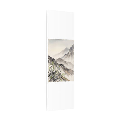 Spring Mountain Mist Texture Canvas Art | Warm Decor