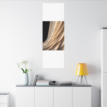 Golden Hour Silk Drape Canvas Art - Kintsugi Fukinsei