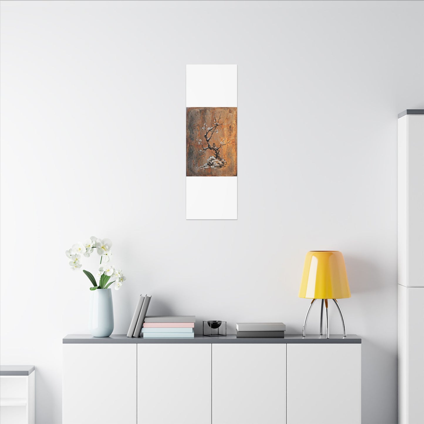 Datsuzoku Rust Patina Canvas Art - Zen Sumi E