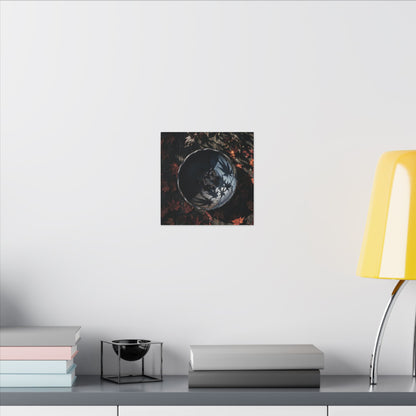 Autumn Ceramic Bowl Shadow Zen Canvas Art | Bold Decor