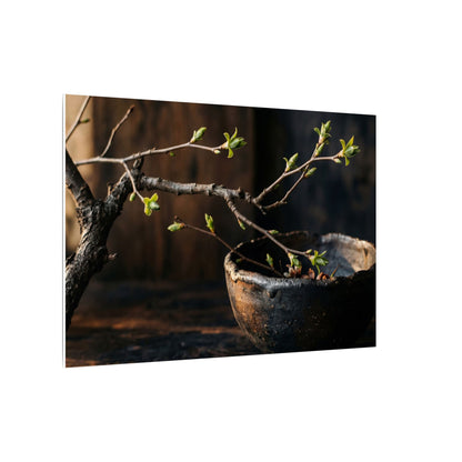 Spring Ceramic Bowl Moody Minimal Canvas Art | Atmospheric Decor