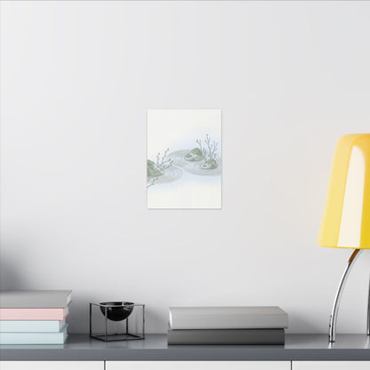 Moonlight Rock Garden Canvas Art - Japandi Ma
