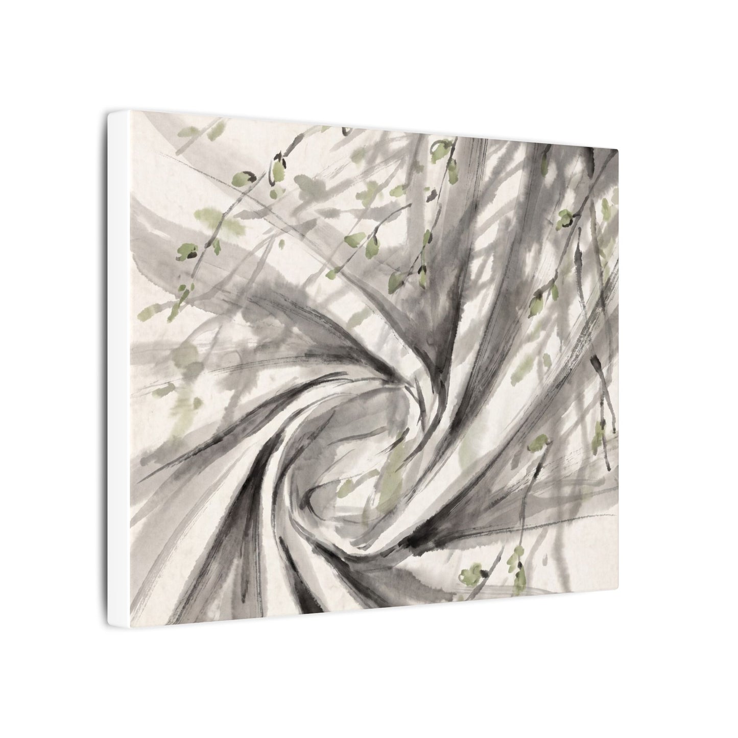 Silk Drape Spring Canvas Art | Zen Contemplative Design