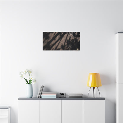 Shadow Play Summer Canvas Art | Dark Japandi Moody Design