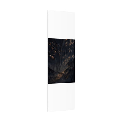 Atmospheric Silk Drape Canvas Art - Charcoal Ink Dark Japandi