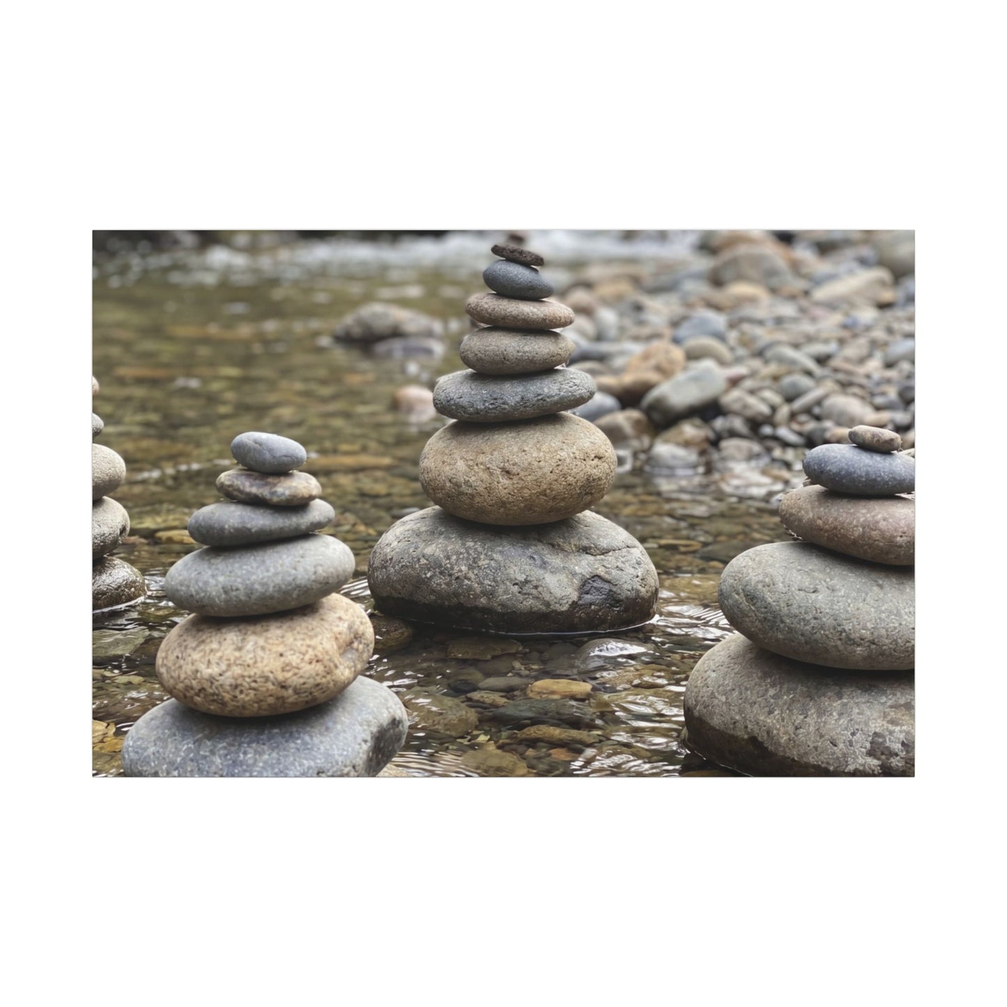 Bamboo Grove Winter Canvas Art | Zen Serene Design