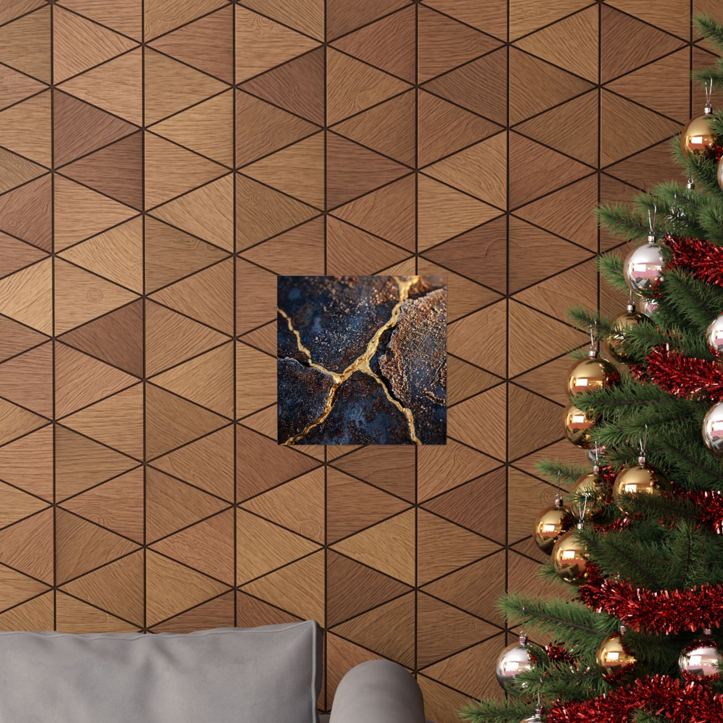 Golden Hour Rust Patina Wall Art Print - Kintsugi Kanso