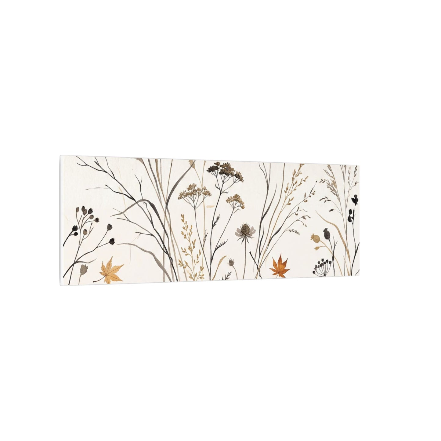 Dawn Dried Flowers Canvas Art - Japandi Kanso Art Print