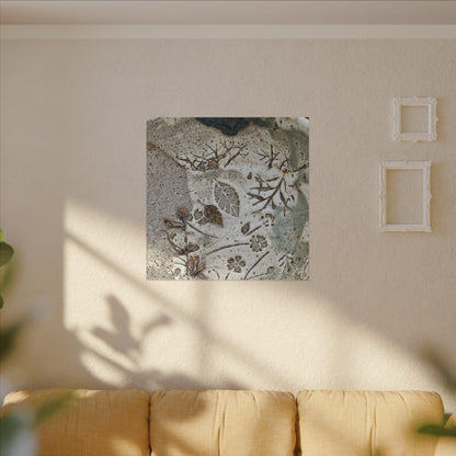 Ceramic Bowl Winter Canvas Art | Japandi Earthy Design