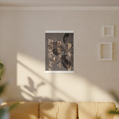 Shadow Play Summer Canvas Art | Japandi Elegant Design