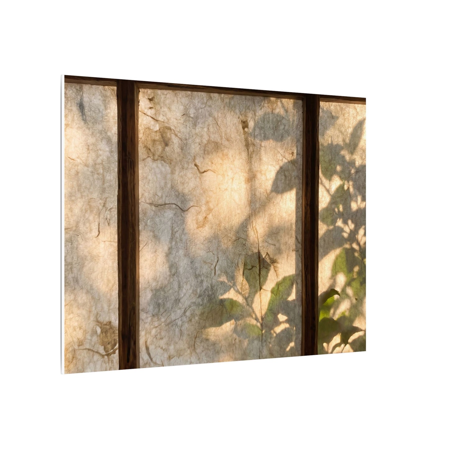Golden Hour Shoji Screen Canvas Art - Japandi Mono No Aware