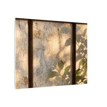 Golden Hour Shoji Screen Canvas Art - Japandi Mono No Aware