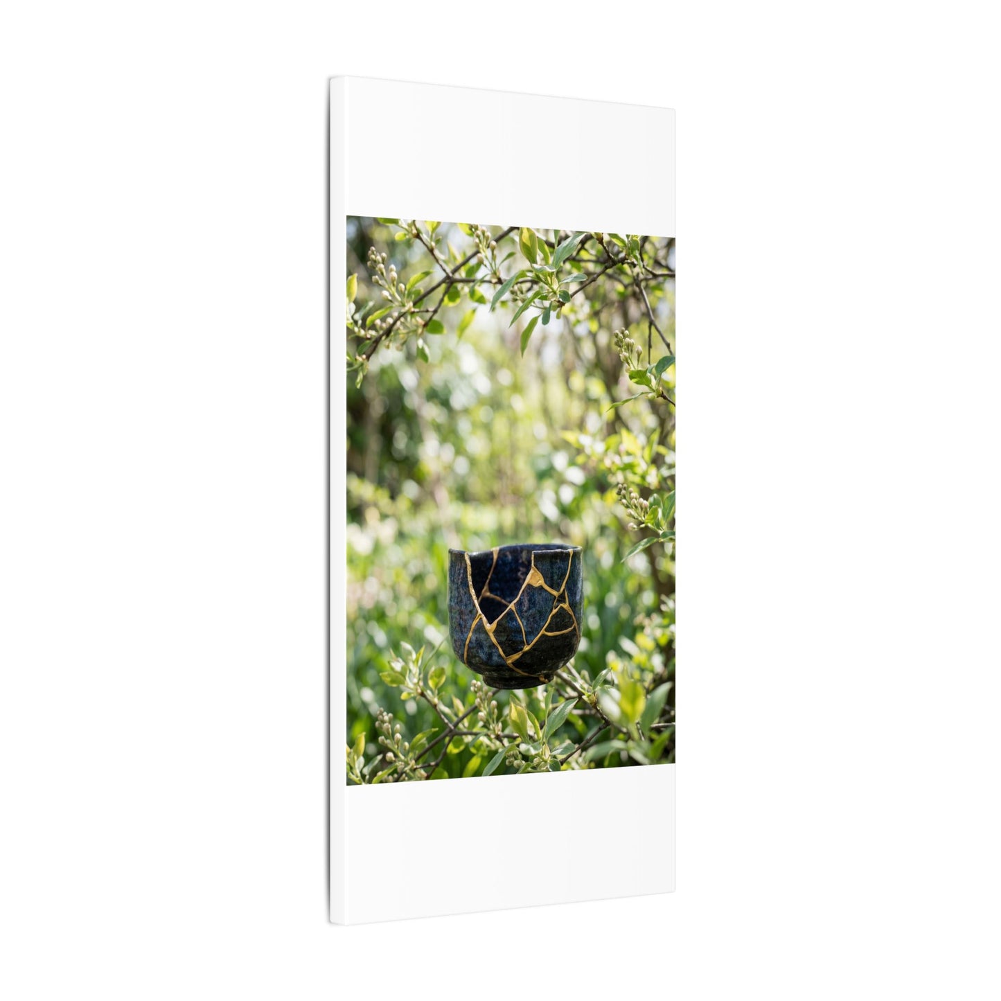 Kintsugi Broken Pottery in Dappled | Broken Beauty Canvas Art