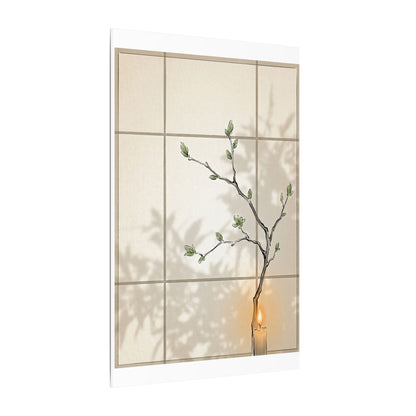 Shoji Screen Spring Canvas Art | Japandi Cozy Design